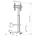 Miniatyrbillede 3 af 7: TV-holder Techly ICA-TR3SL 40 kg 70" 37"