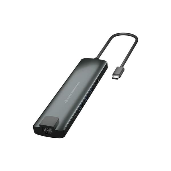 USB-HUB Conceptronic 110515507101 Aluminium Grå 9-i-1