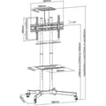 Miniatyrbillede 5 af 11: TV-holder Techly ICA-TR16T 70" 50 kg