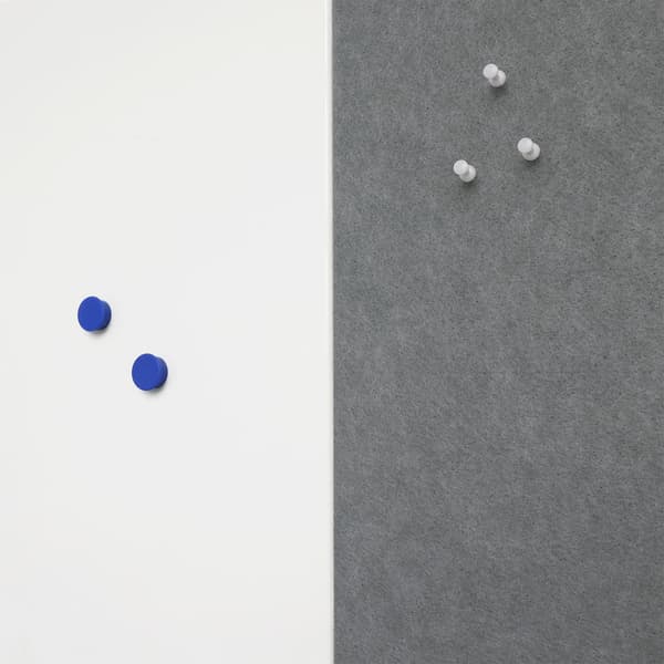 Akustisk vægpanel PET -filt - 100x100 cm - Grå
