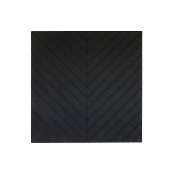 Akustisk vægpanel PET filt - 100x100cm - Sildeben Sort