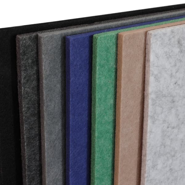 Akustisk väggpanel PET-filt - 100x100 cm - Taupe