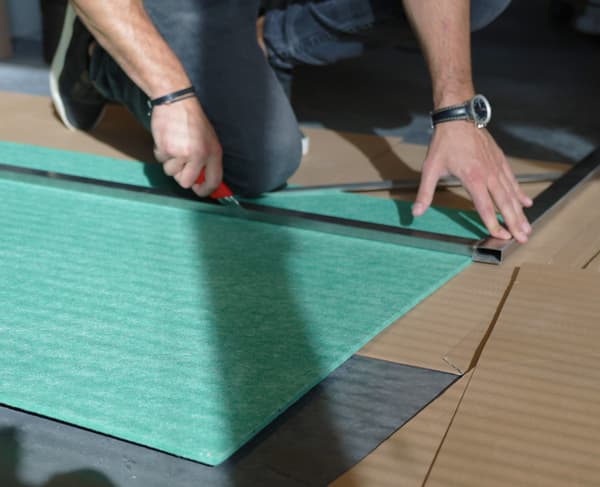 Akustisk vægpanel PET filt - 100x100 cm - Grøn