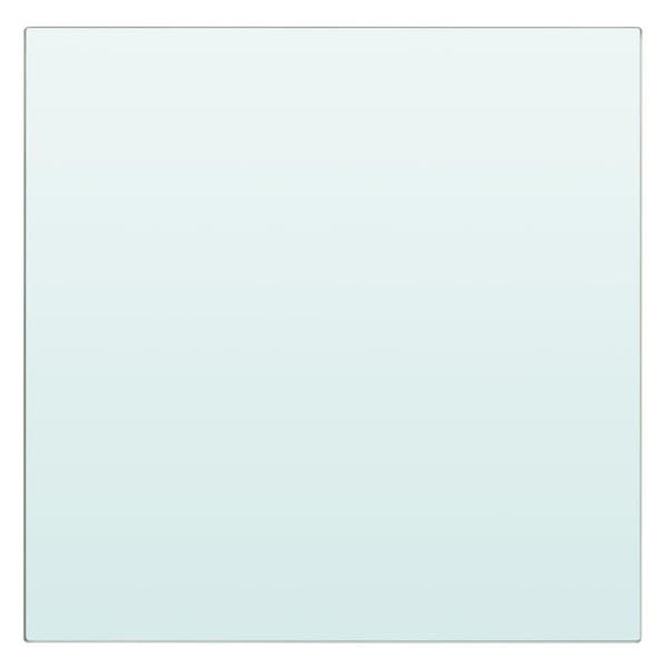 vidaXL Hyllplan glas genomskinlig 20x20 cm