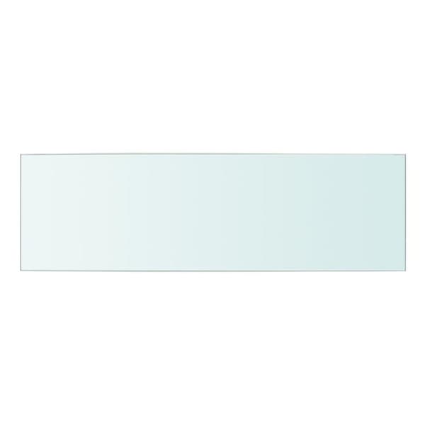vidaXL Hyllepanel klart glass 50x15 cm