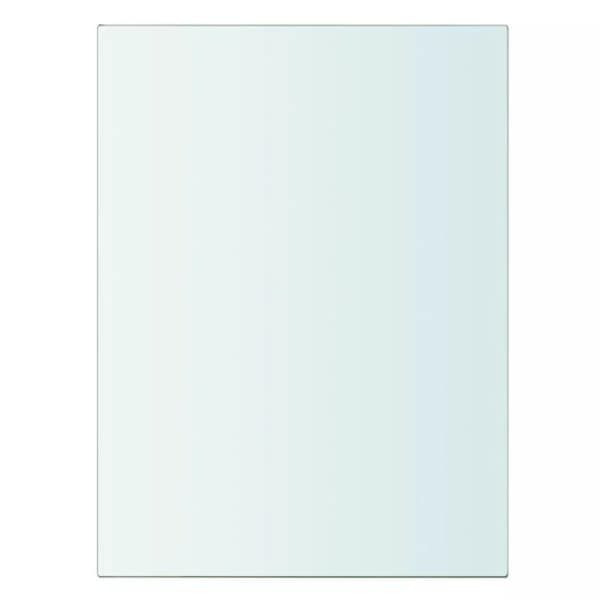 vidaXL Hyllplan glas genomskinlig 20x15 cm