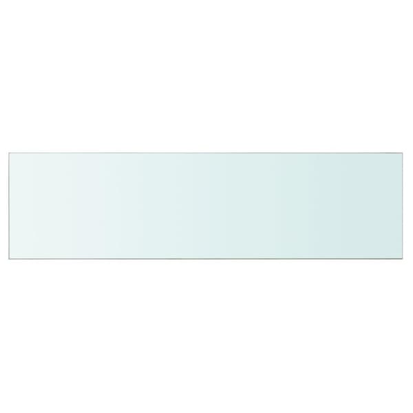 vidaXL Hyllplan glas genomskinlig 110x30 cm