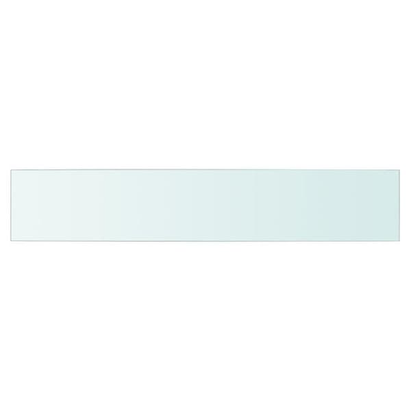 vidaXL Hyllepanel klart glass 80x15 cm