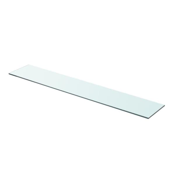 vidaXL hylde glaspanel klar 90x15 cm