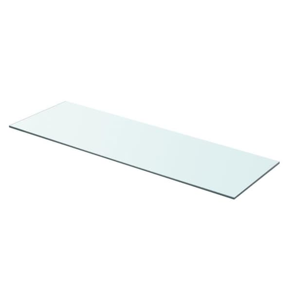 vidaXL hylde glaspanel klar 80x25 cm