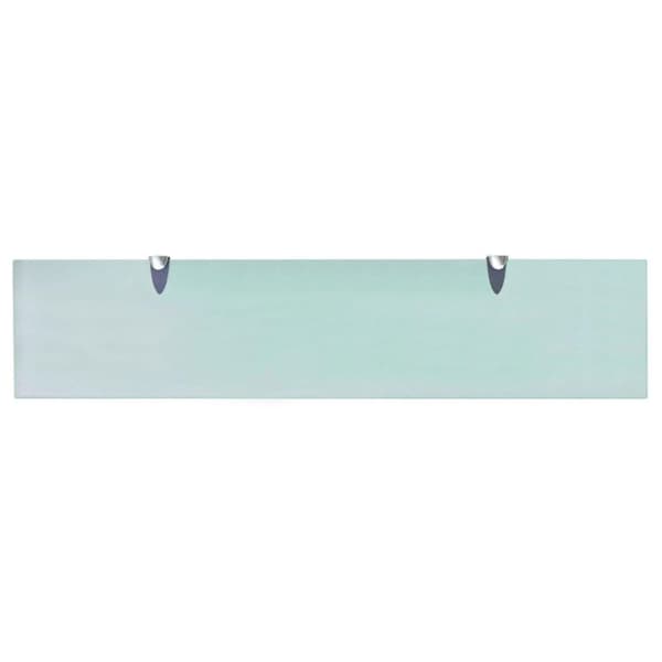 vidaXL svævehylde glas 90x20 cm 8 mm