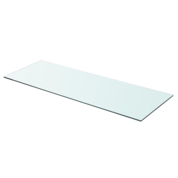vidaXL glashyldepanel gennemsigtig 80x30 cm