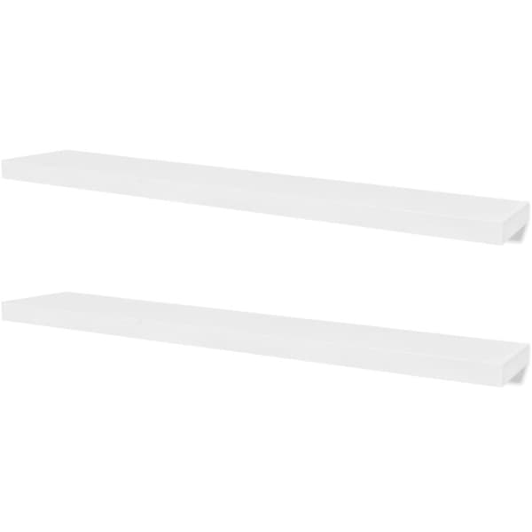 vidaXL Vägghyllor 4 st 120 cm vit