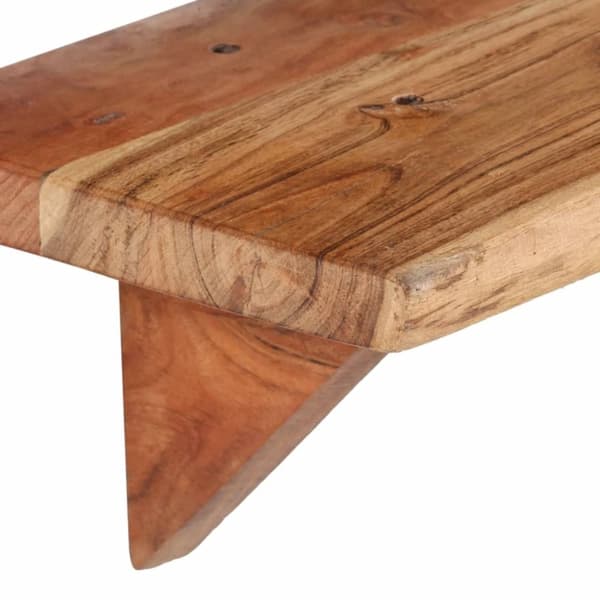 vidaXL Vegghyller 2 stk 60x20x18 cm heltre akasie