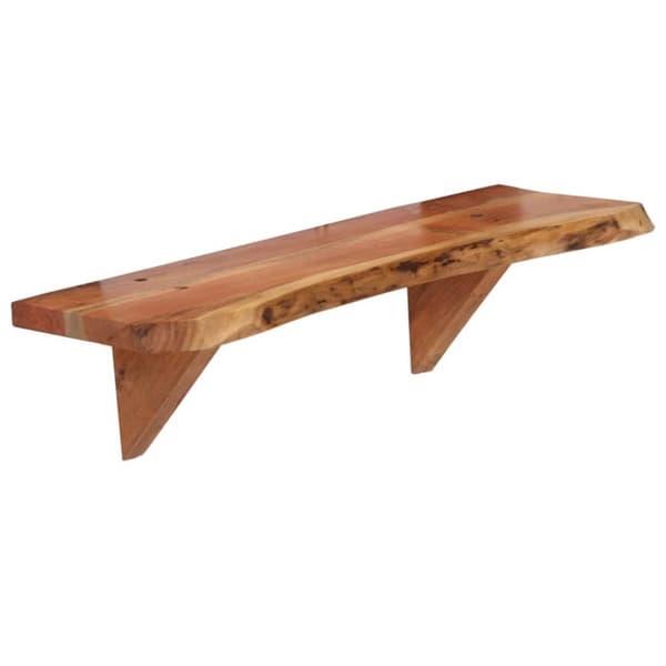 vidaXL Vegghyller 2 stk 60x20x18 cm heltre akasie