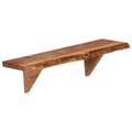 Miniatyrbilde 1 av 10: vidaXL Vegghyller 2 stk 60x20x18 cm heltre akasie