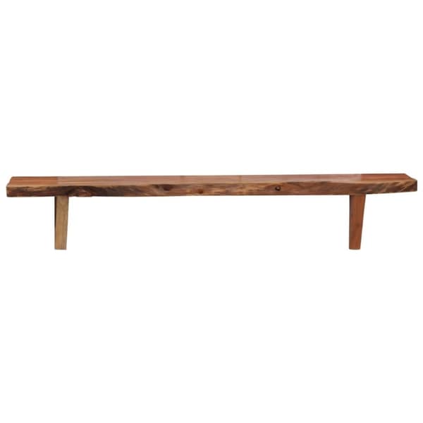 vidaXL Vegghyller 2 stk 90x20x18 cm heltre akasie