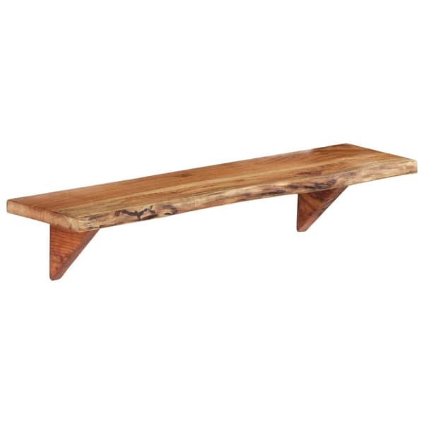 vidaXL Vegghyller 2 stk 90x20x18 cm heltre akasie