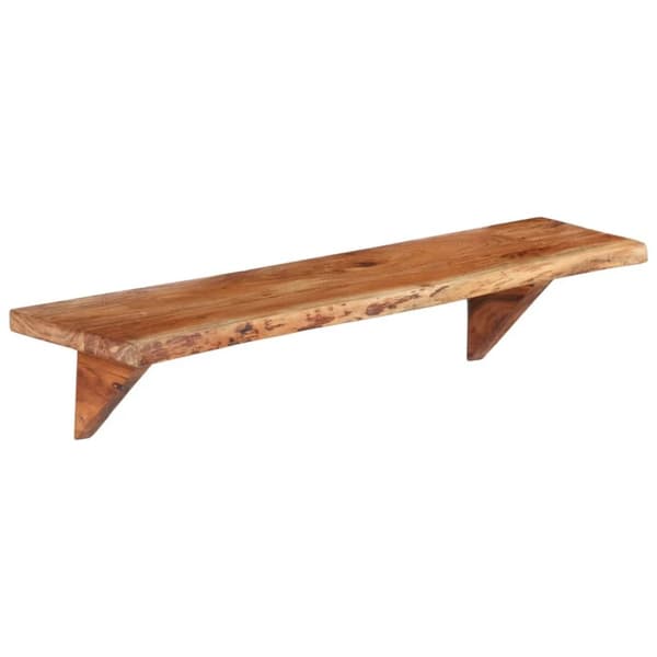 vidaXL Vegghyller 2 stk 90x20x18 cm heltre akasie