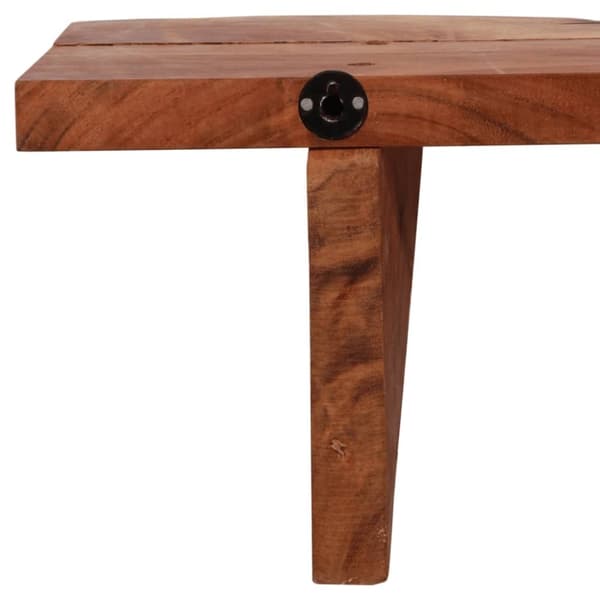 vidaXL Vegghyller 2 stk 90x20x18 cm heltre akasie