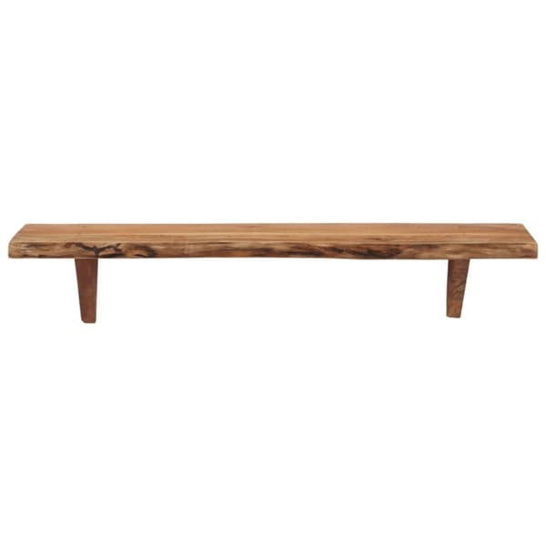 vidaXL Vegghyller 2 stk 90x20x18 cm heltre akasie
