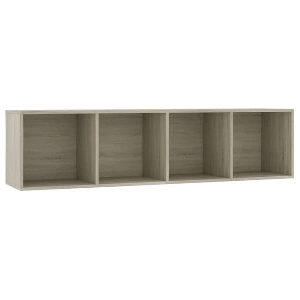 vidaXL Bokhylla/TV-bänk sonoma-ek 143x30x36 cm
