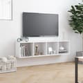 Miniatyrbilde 4 av 10: vidaXL Bokhylle/TV-benk hvit 143x30x36 cm