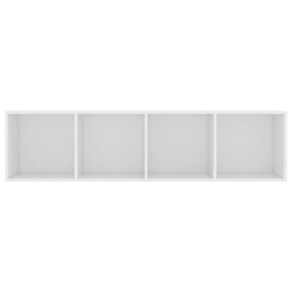 vidaXL Bokhylle/TV-benk hvit 143x30x36 cm