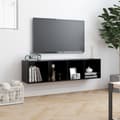 Miniatyrbilde 4 av 10: vidaXL Bokhylle/TV-benk svart 143x30x36 cm