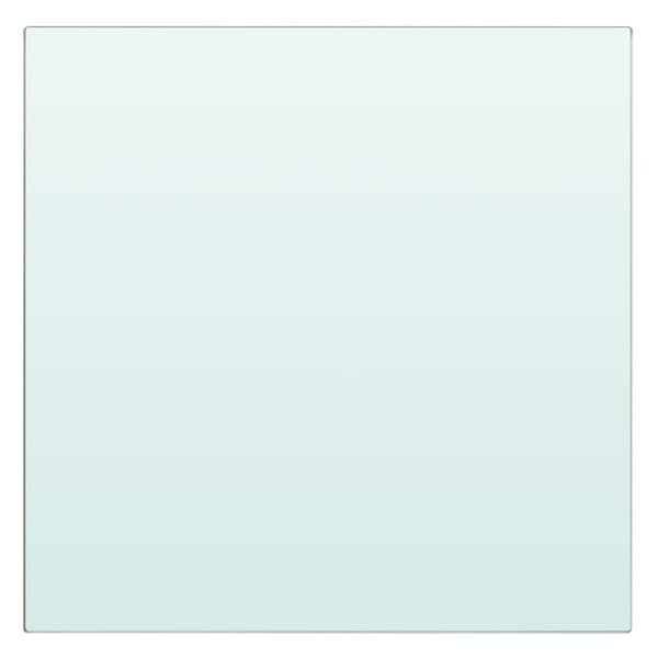vidaXL Hyllplan 2 st glas genomskinlig 30x30 cm