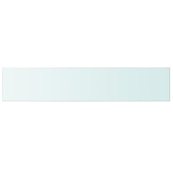 vidaXL Hyllyt 2 kpl kirkas lasi 100x20 cm