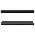 Miniatyrbilde 3 av 8: vidaXL Vegghyller 2 stk svart 100x20x3,8 cm