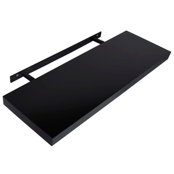 vidaXL Vegghyller 2 stk svart 100x20x3,8 cm
