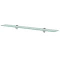 Miniatyrbilde 2 av 5: vidaXL Flytende hyller 2 stk glass 80x10 cm 8 mm