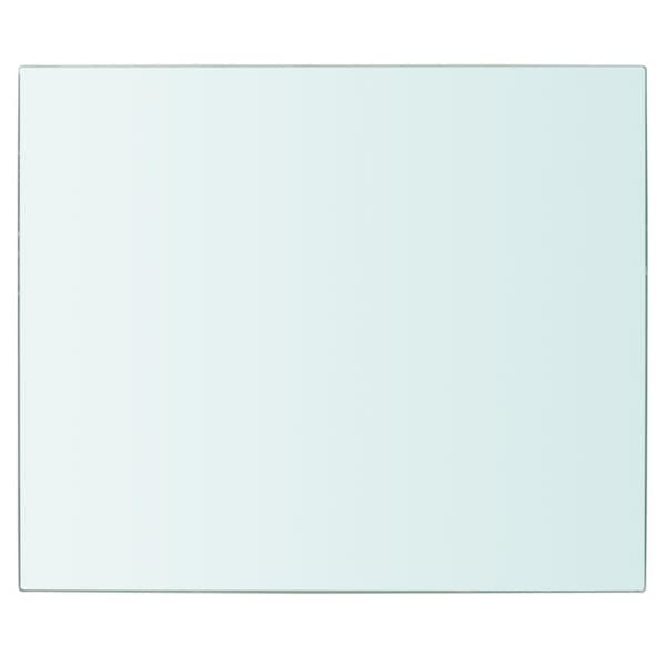vidaXL Hyllplan 2 st glas genomskinlig 30x20 cm