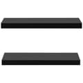 Pikkukuva 3 / 8: vidaXL Kelluvat seinähyllyt 2 kpl musta 60x20x3,8 cm