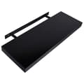 Pikkukuva 4 / 8: vidaXL Kelluvat seinähyllyt 2 kpl musta 60x20x3,8 cm