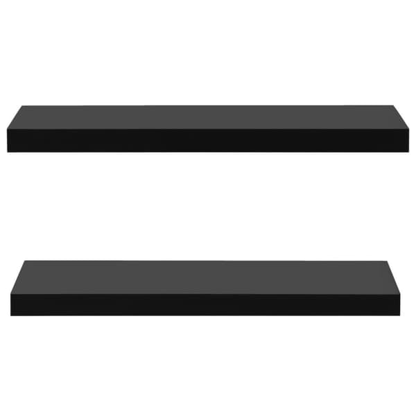 vidaXL Vegghyller 2 stk svart 80x20x3,8 cm
