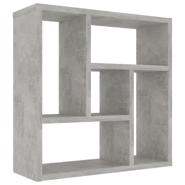 vidaXL væghylde 45,1x16x45,1 cm konstrueret træ betongrå