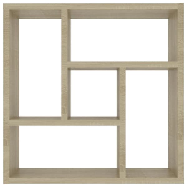 vidaXL Vägghylla sonoma-ek 45,1x16x45,1 cm konstruerat trä