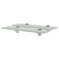 Miniatyrbilde 1 av 5: vidaXL Flytende hyller 2 stk glass 40x20 cm 8 mm