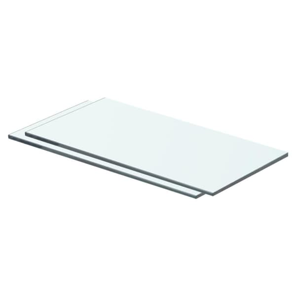 vidaXL Hyllyt 2 kpl kirkas lasi 40x15 cm