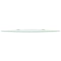 Miniatyrbilde 4 av 7: vidaXL Hjørnehyller 2 stk med kromstøtter glass hvit 25x25 cm