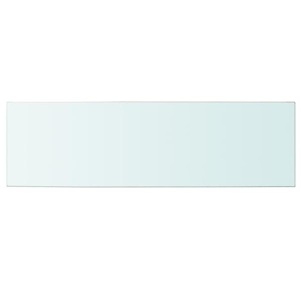 vidaXL Hyllepaneler 2 stk klart glass 100x30 cm