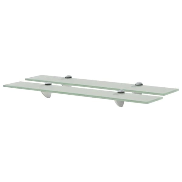 vidaXL svævehylde 2 stk. 60 x 10 cm 8 mm glas