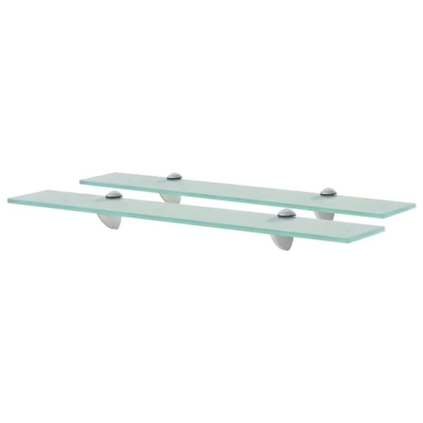 vidaXL Kelluvat hyllyt 2 kpl lasi 60x10 cm 8 mm