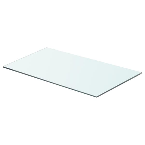 vidaXL Hyllepaneler 2 stk klart glass 60x30 cm