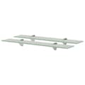 Miniatyrbillede 1 af 5: vidaXL svævehylde 2 stk. 60 x 20 cm 8 mm glas