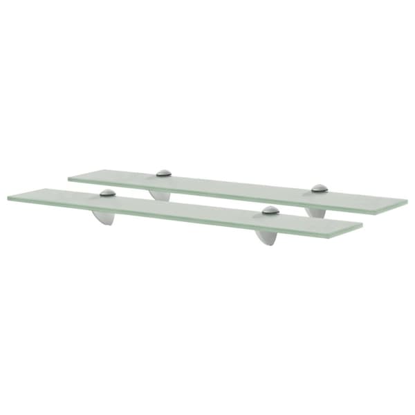 vidaXL svævehylde 2 stk. 60 x 20 cm 8 mm glas