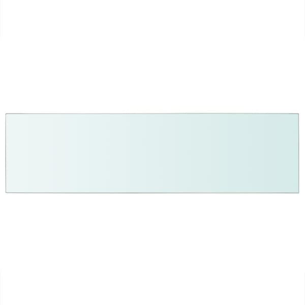 vidaXL Hyllplan 2 st glas genomskinlig 90x25 cm